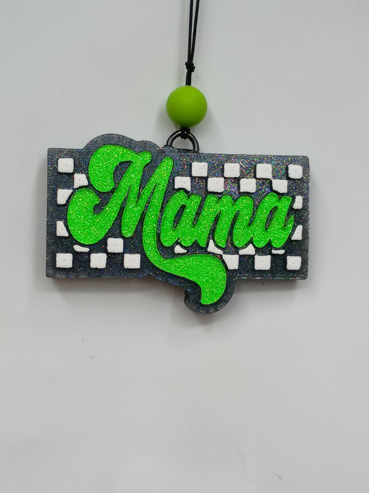 Mama Checkered Freshie-Car freshener