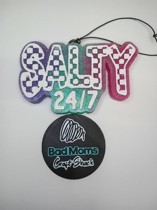 Salty 24/7 Freshie checkered design -car freshener