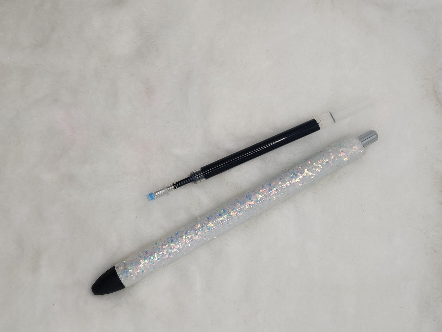 Retractable Gel Pen Refills, Black Rollerball Gel Ink Pens Refills, 0.7mm Fine Point for Writing Journaling Taking Notes School Office Home