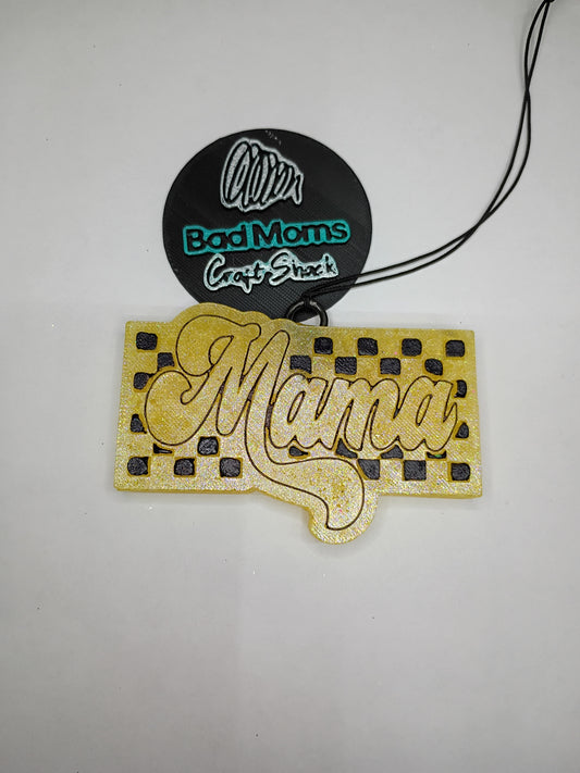 Mama Checkered Freshie-Car freshener