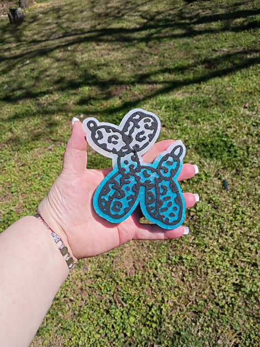 Balloon Dog Freshie-Leopard print Balloon Dog car air freshener