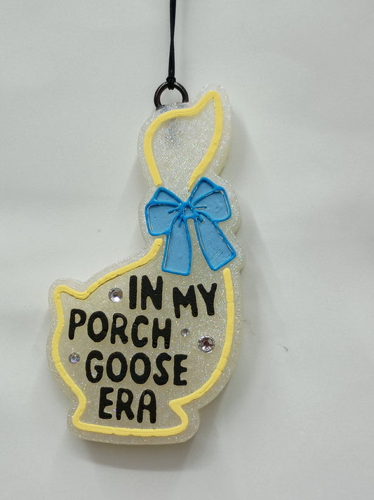 In my Porch Goose Era Freshie