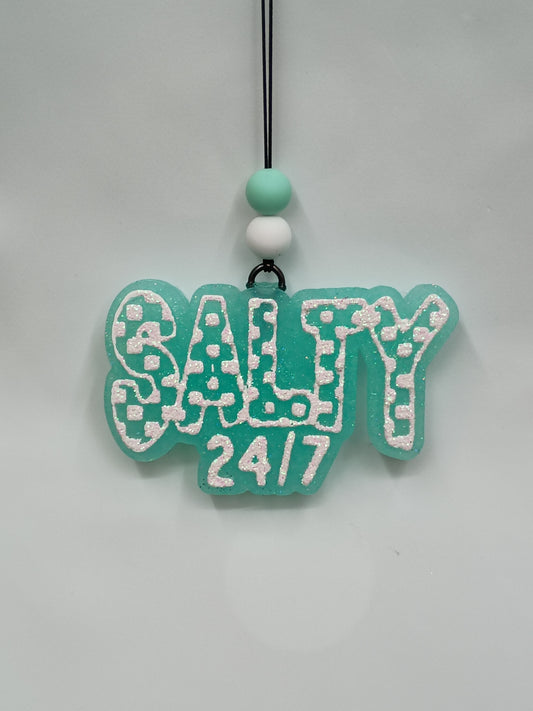 Salty 24/7 Freshie checkered design -car freshener