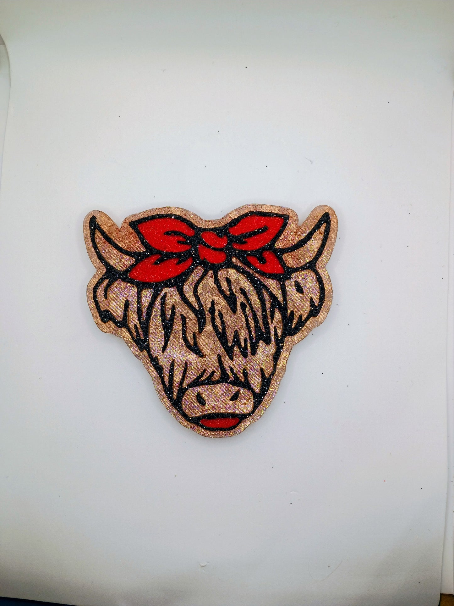 Highland Cow Freshie - Cow with bow Car Freshener