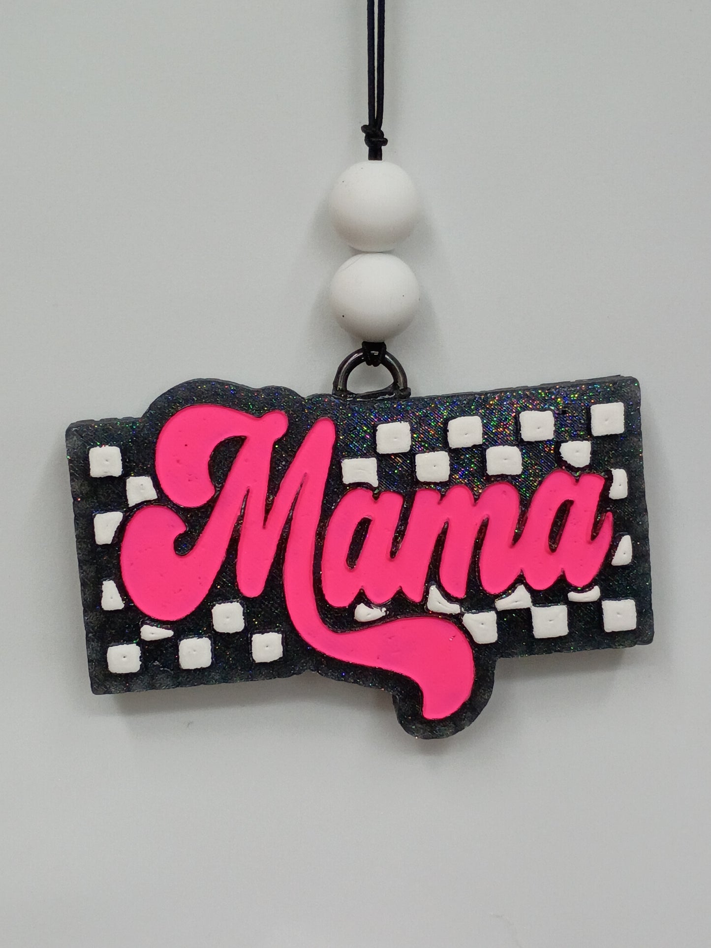 Mama Checkered Freshie-Car freshener