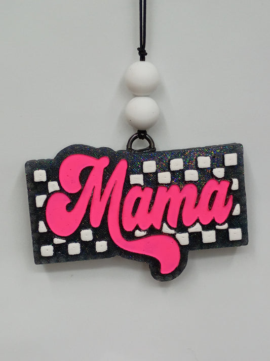 Mama Checkered Freshie-Car freshener
