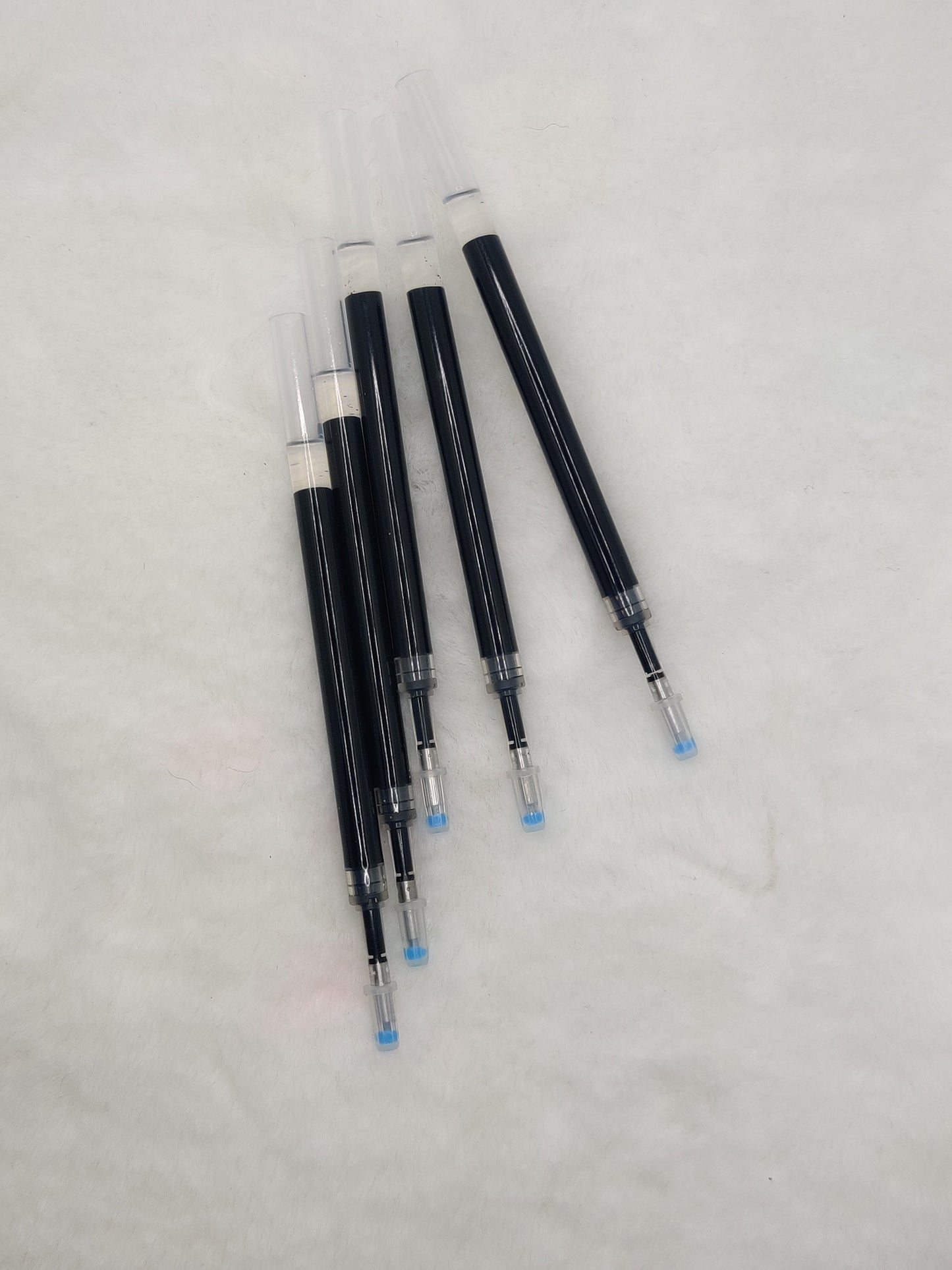 Retractable Gel Pen Refills, Black Rollerball Gel Ink Pens Refills, 0.7mm Fine Point for Writing Journaling Taking Notes School Office Home